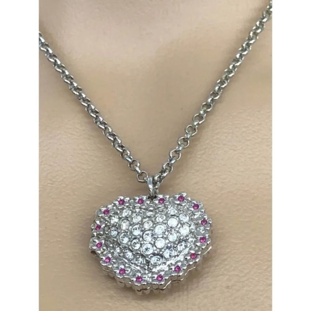 Swarovski Crystal Heart Locket Necklace